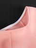 AOMEI Cold Shoulder Bodycon Midi Dress 3D Rose Long Sleeve Wedding Guest Cocktail Party Evening Dresses for Women