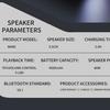 Portable Speaker,Wireless Bluetooth Speaker,IPX7 Waterproof, 40W Loud Stereo Sound,13H+ Playtime with Lights, for Home Outdoor