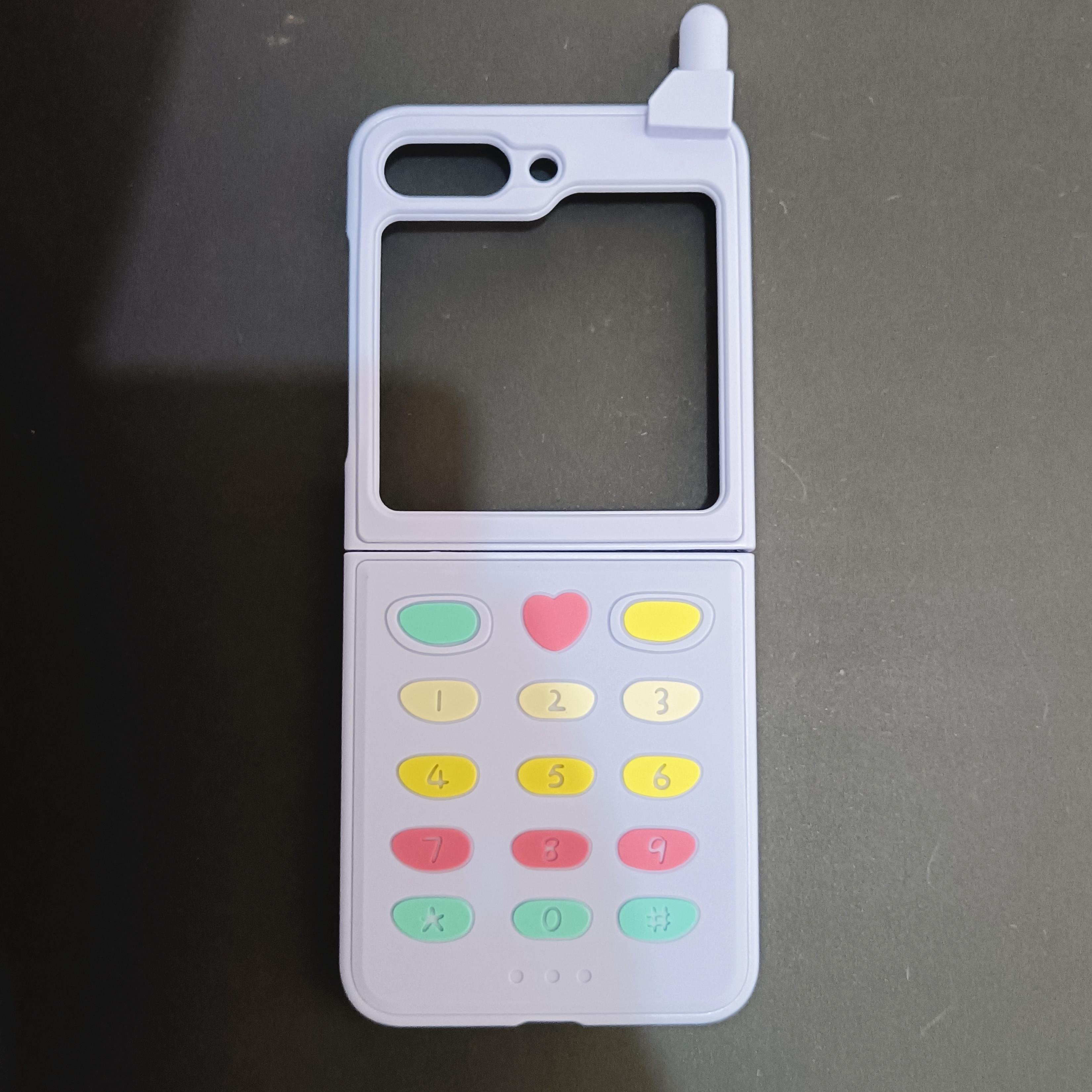 

Классический чехол для телефона с 3D милой антенной Game Boy, геймпадом в стиле ретро для Samsung Galaxy Z Flip5 Flip 5 4 3, жесткий пластиковый силиконовый чехол For Samsung Z Flip 5