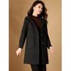 Women's British Style Plaid Hooded Mid-Length Coat