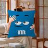 M&Ms Chocolate Office Cushion Pillowcase Car Cushion Cover45X45Cm Lumbar Pillowcase Sofa Pillowcover