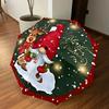 1PC Christmas Gnome Umbrella-8-Rib Reinforced, Automatic Open, Lightweight & Durable, Cute Fashion Accessory for Outdoor, Beach or Casual Use, Beach U