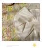 Girls' Flower Embroidered Tulle Dress: Summer Style with Puff Sleeves and Net Yarn Skirt
