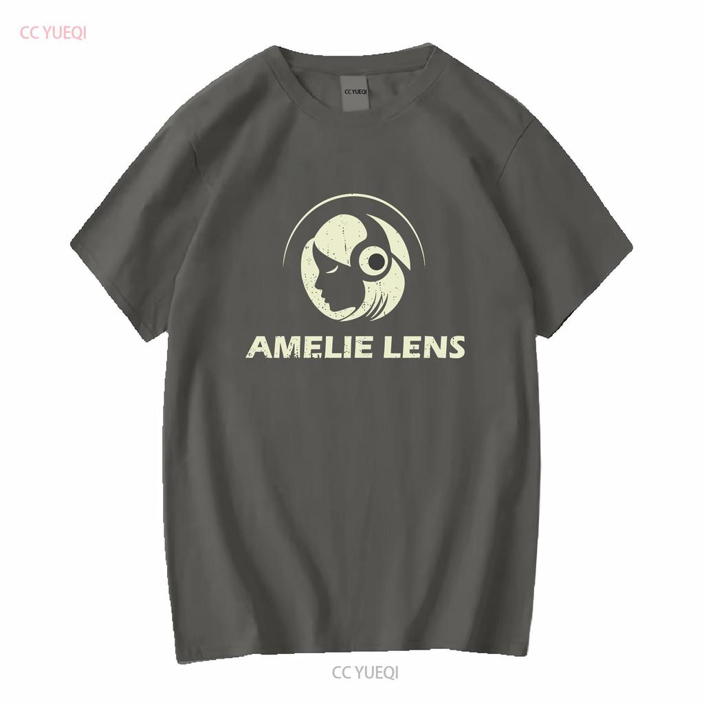 Amelie Lens Dj Essenziale Maglietta vintage Lavata Top Per l'Uso Quotidiano Elegante Traspirante grafica Casual Morbido Versatile