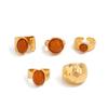European & American Fashion Inlaid Acrylic Irregular Alloy Ring