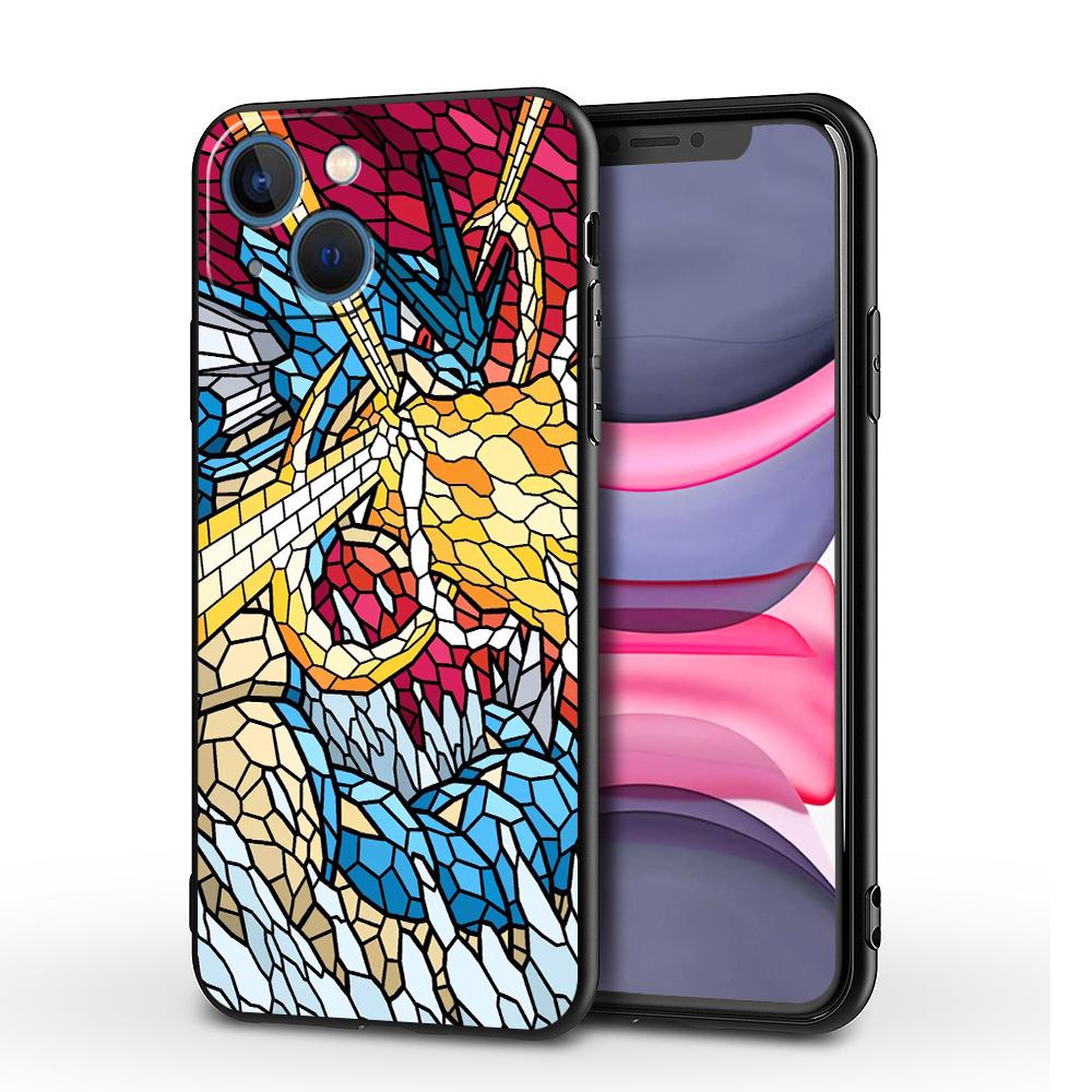 Barevný obal Pokemon Pikachu pro iPhone XR XS X 12 Mini 13 Pro Max SE 14 Plus 7 8 6s 11 14Pro 13Mini 14 Matný TPU Měkký Kryt