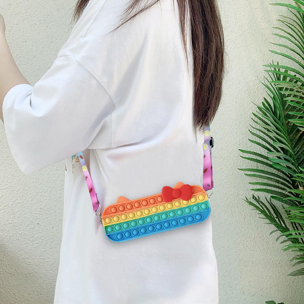 Empurre o saco do pendente do brinquedo, brinquedos do alívio do esforço do brinquedo da bolha para crianças adultas