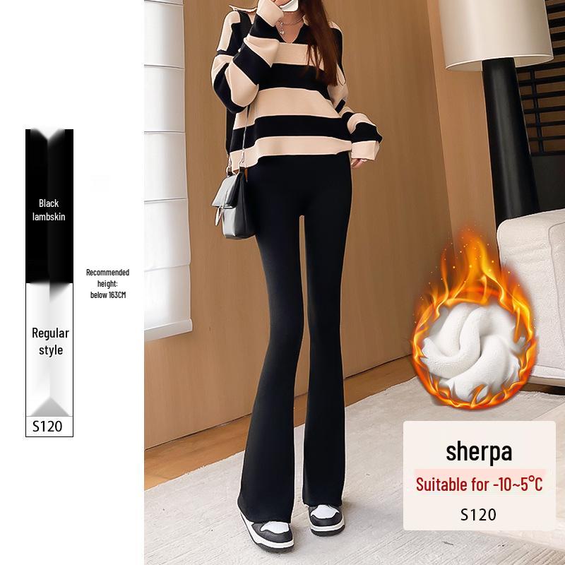 Women's Spring 2026 High-Waisted Micro-Flared Shark Skin Yoga Pants: Petite, Butt-Lifting, Slimming.
