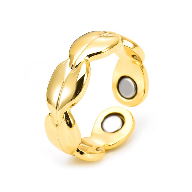 Magnetyczny Otwarty Pierścionek z Miedzi Czerwonej dla Par - Terapeutyczna Biżuteria Energetyczna dla Mężczyzn i Kobiet