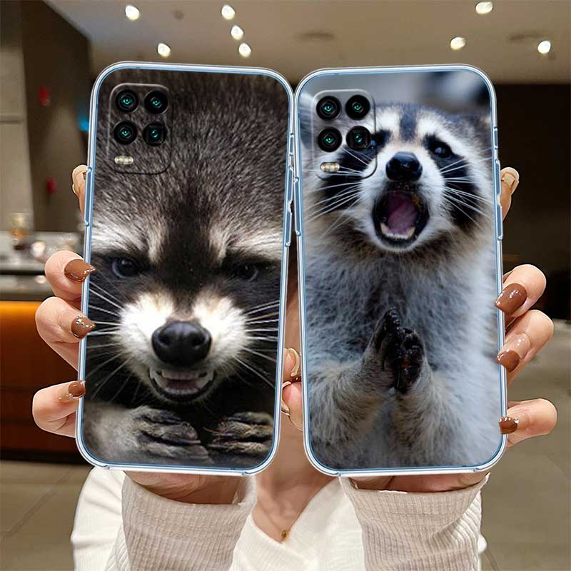 UP4 Animal Raccoon Fox Phone Case for LG K22 K30 K40 K40S K41 K42 K50 K50S K51 K51S K52 K61 K62 K71 K92 Q60 Q61 V40 V50 V60