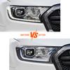 Per Ford Ranger Raptor 2 Pezzi Copertura Cornice Fari Auto Nero Opaco Trim 2018 2019 2020 2025 2025 Telaio Lampada Anteriore Protettivo