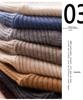 Women's High Neck Ribbed Wool Sweater - Slim Fit, Thicken Knitted Pullover for Autumn/Winter 2025
