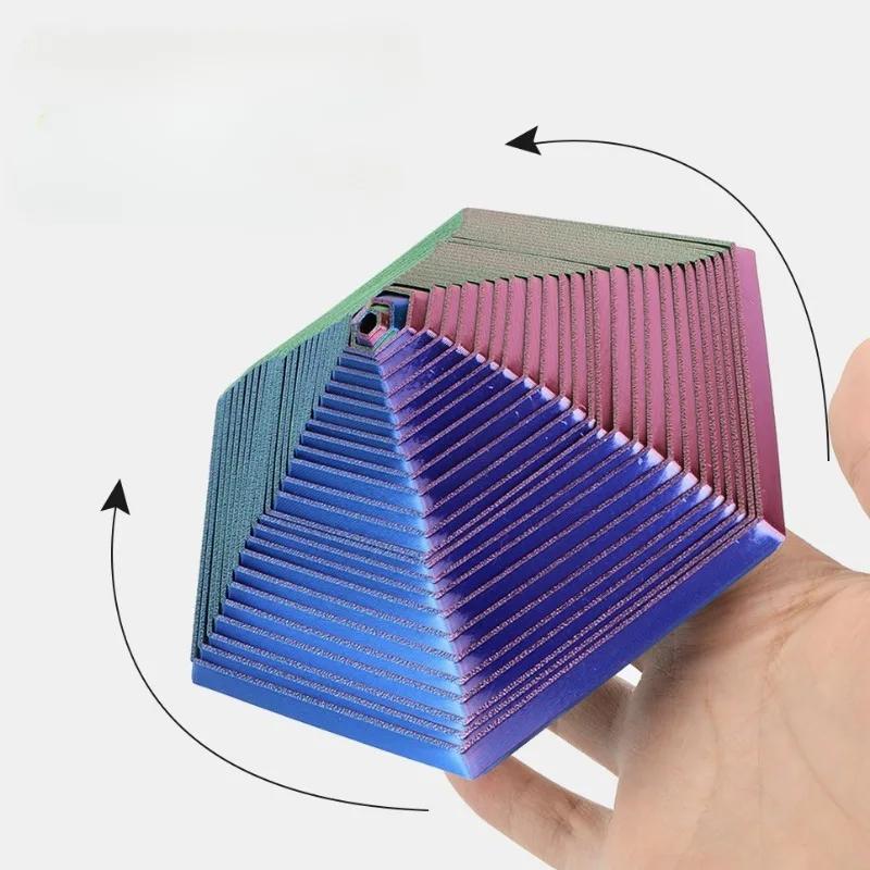 Fractal Fidgeting Hexagon 3D Printed Highpass Relieve Stress Reducing Toys Antistresse Fidgeting Relaxation Creative Table Gadgets