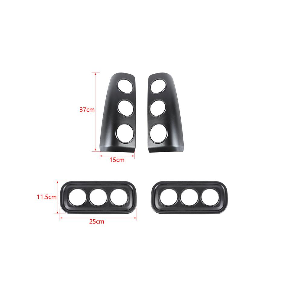 SHINEKA Lamp Hoods For Suzuki Jimny 2007-2017 Car Tail Light Lamp Rear Fog Light Decoration Cover Trim Kit Exterior Accessories