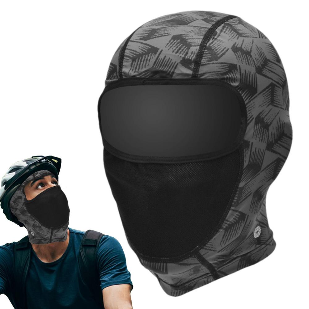 Sunscreen Masque Ice Silk Breathable Full Head Masque Face Cover Cooling Sun Uv Protection Hood Motorcycle Face Masque For