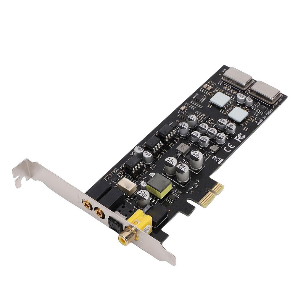 PCIE Sound Card 100dB SNR Multiple Interfaces High Sampling Rate HiFi PCI Express Sound Card with Low Profile Bracket