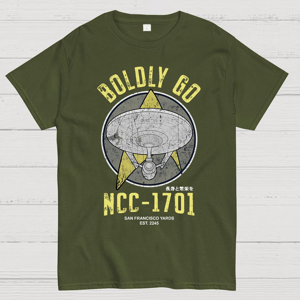 Boldly Go Vintage Explorers Cotton Summer Casual Cool Loose T-Shirt
