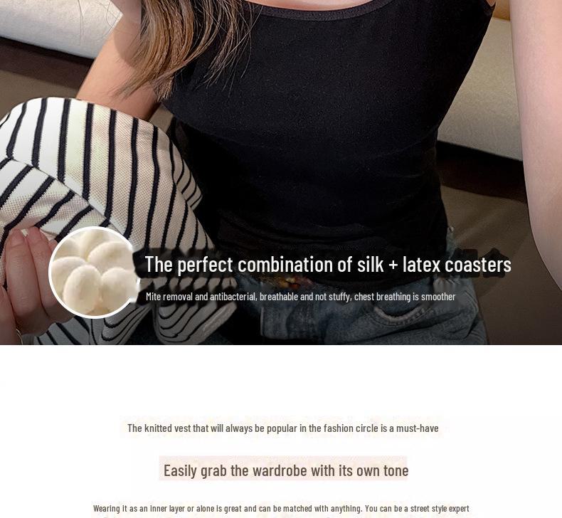 Women's Thick Warm Camisole Vest with Slimming Chest Pad & Velvet