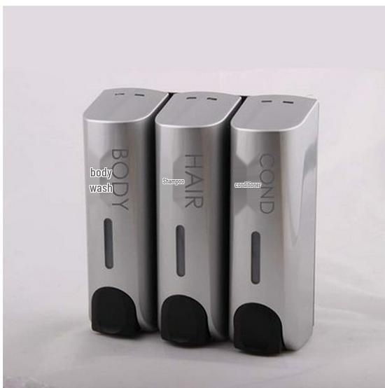 Wandmontierter manueller Seifen- und Desinfektionsmittelspender für Hotelbadezimmer