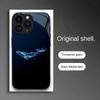 Fantasy Blue Whale Tempered Glass Phone Case Suitable for iPhone 17 16 15 14 13 12 11 Pro/ Max /Plus Anti-fall and Shockproof