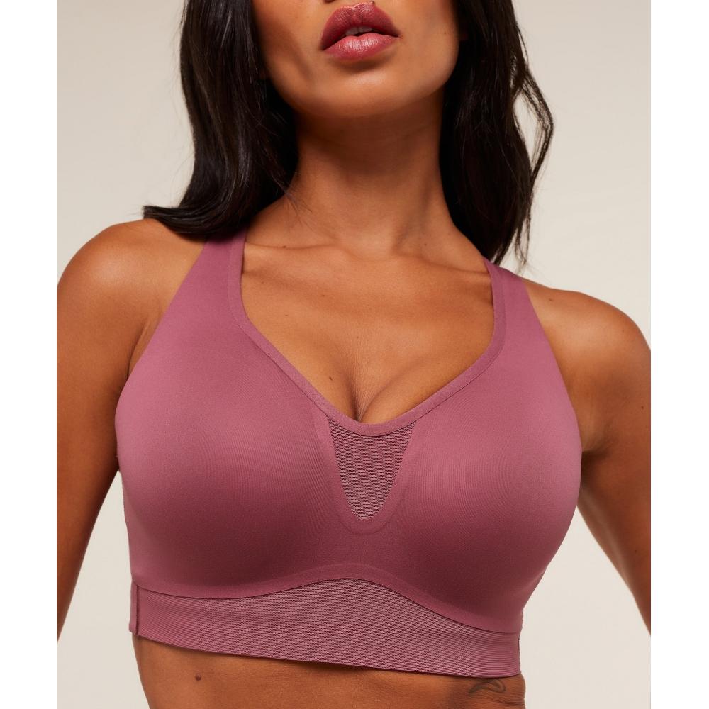 Gymshark High Support V Neck Sports Bra Reset Pink B3b3l Kc2j
