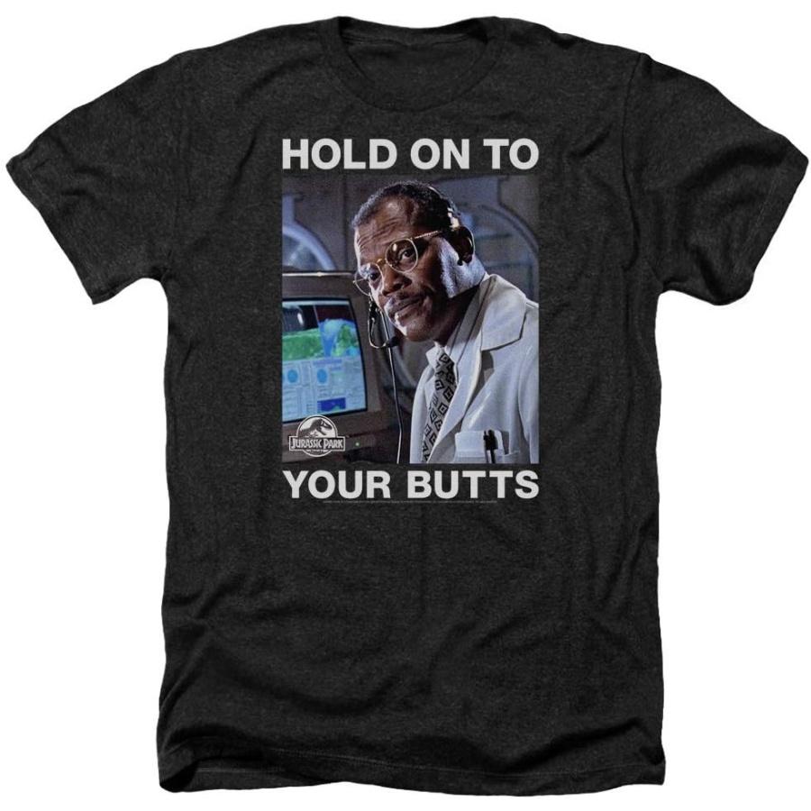 Jurassic Park - Mens Hold onto Heather T-Shirt XXXXXL чёрный