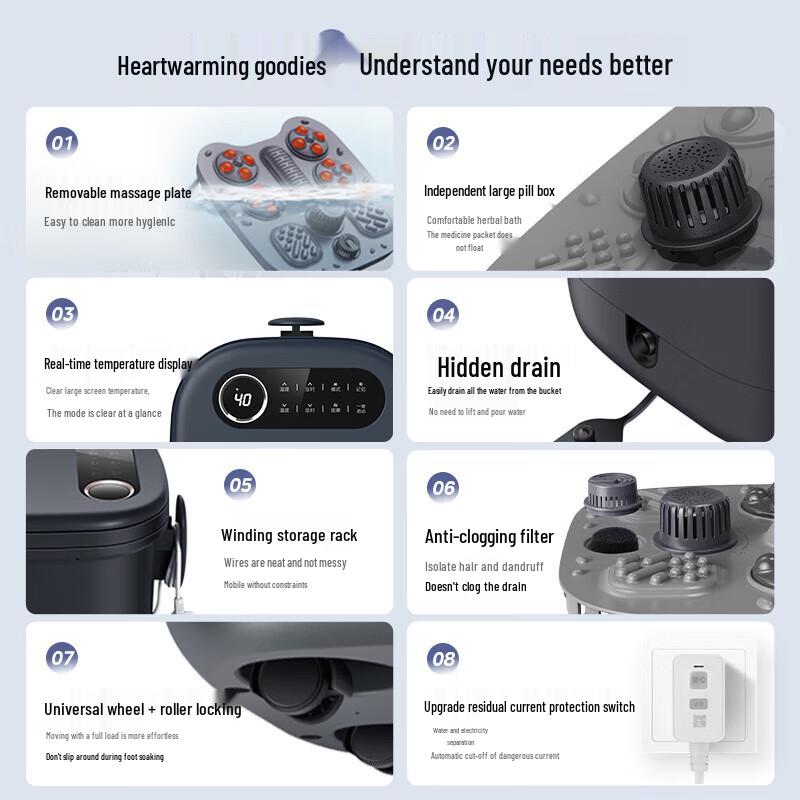 Midea Heated Automatic Foot Spa Massager