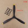 1Pcs Rc Emulated Airplane Model 8060 9060 1060 1170 1370 3 Blades Propeller Carbon Nylon For Electric/Methanol Gasoline Engine