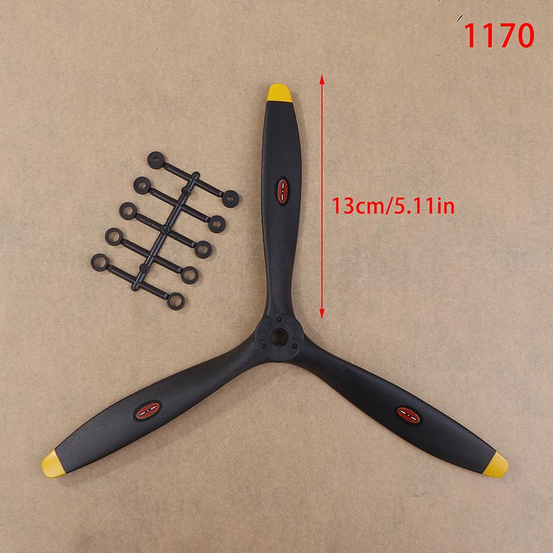 1Pcs Rc Emulated Airplane Model 8060 9060 1060 1170 1370 3 Blades Propeller Carbon Nylon For Electric/Methanol Gasoline Engine
