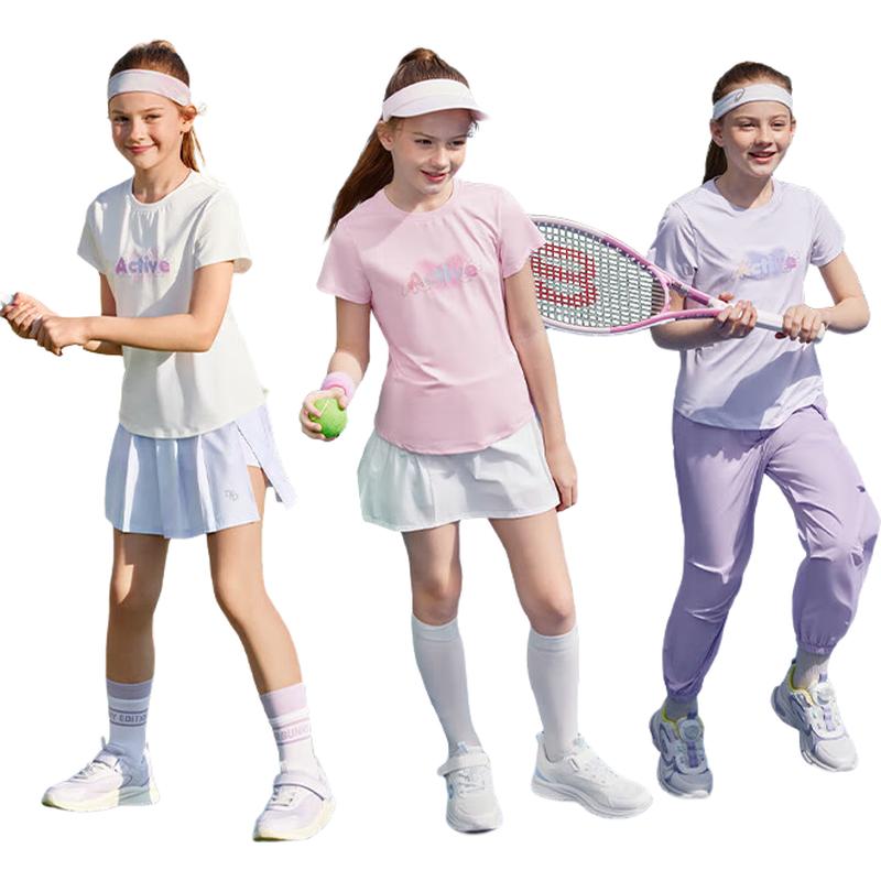 Balabala Girls  Short Sleeve Quick-Dry T-Shirt 150