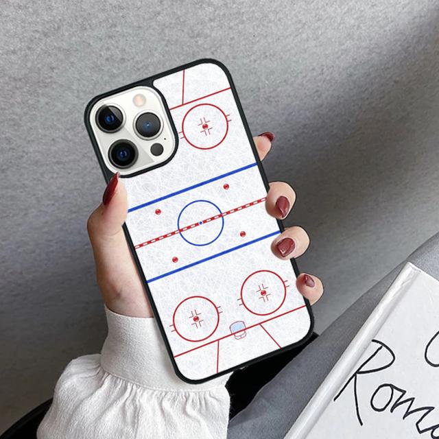 Ice Hockey Rink Phone Case Cover For iPhone 17 Air 16 15 14 plus 11 12 13 pro max coque Shell Fundas