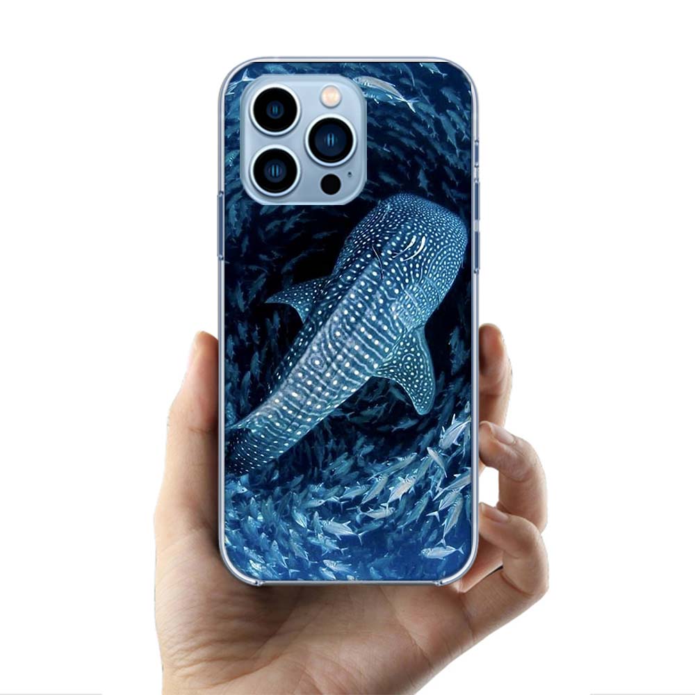 Ocean Whale Shark Swimming Cases Phone Case For Iphone 17E 16E 17 Air 16 Pro Max 15 Pro 14 Plus 11 13 12 Mini Cover Cases Compat
