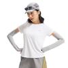 Li Ning Herbal Tea T-Shirt Comfortable Casual Simple Versatile Round Neck Pullover Short Sleeve Women T-Shirts Standard-White ATSV594-3