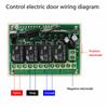 12v 4ch Channel 443mhz Relay Switch Long Distance Wireless Rf Remote Control With 2 Receivers For Alarm Systems