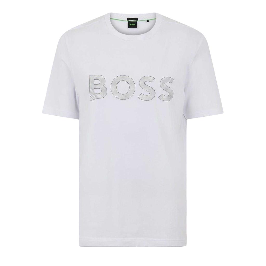 Boss Mens Lettering Logo T-Shirt