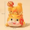 Chinese Resin Dragon Statue, Year Figure, Cute Sculpture for Cabinet,