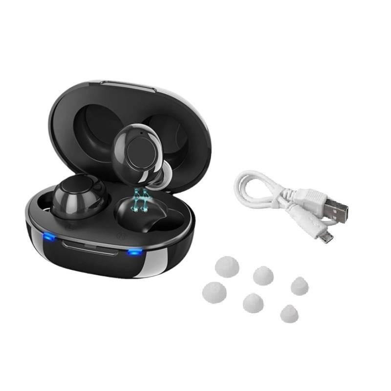 

Слуховой аппарат для пожилых людей Внутриканальный Мини Невидимый Регулируемый Тон Усилитель Звука Портативный чёрный