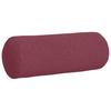 Bolster Cushions 2 Pieces Burgundy Red Ø 25 X 70 Cm Fabric
