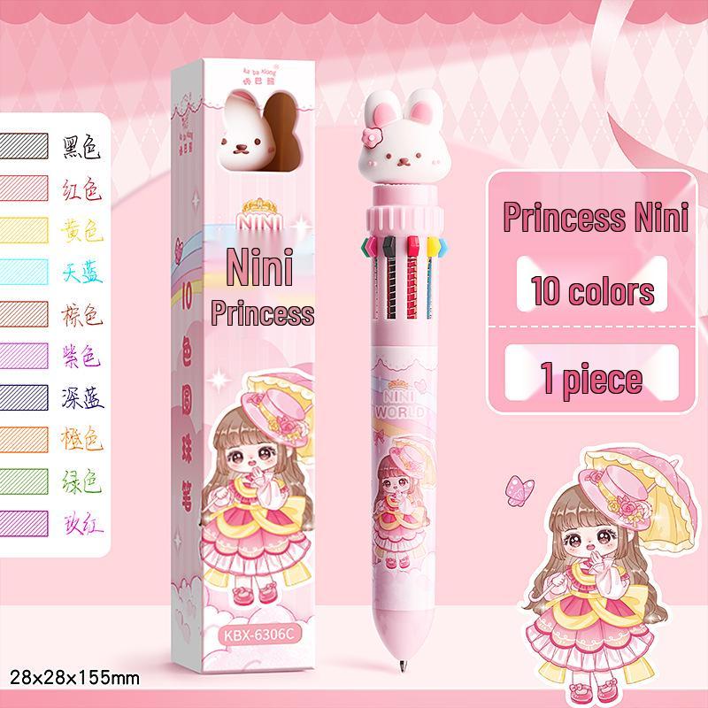 

Двенадцатицветная нажимная многоцветная шариковая ручка для студентов 0.5mm Bullet