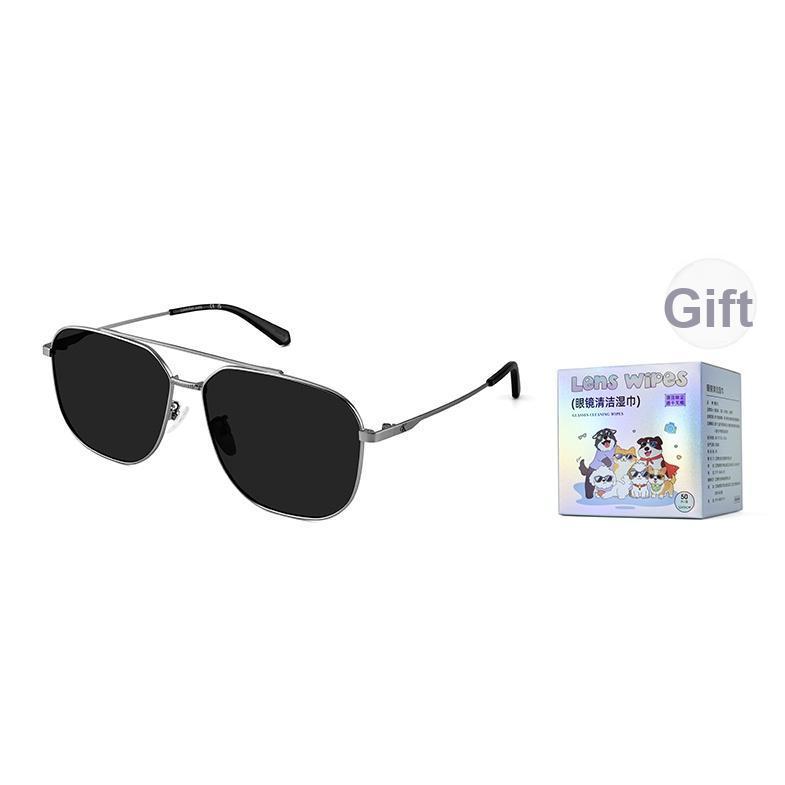 Calvin Klein Polarized Double Beam Aviator Style Driving Sunglasses Unisex sunglasses Metallic Irregular-Shape CKJ26219SPLB
