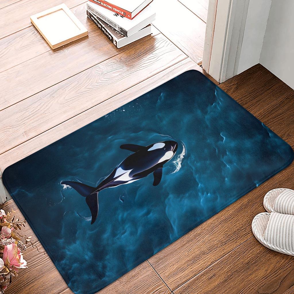 Realistic Shark Designs Doormat Anti-Slip Entrance Kitchen Bathroom Floor Door Mat  Toilet Carpet Rug
