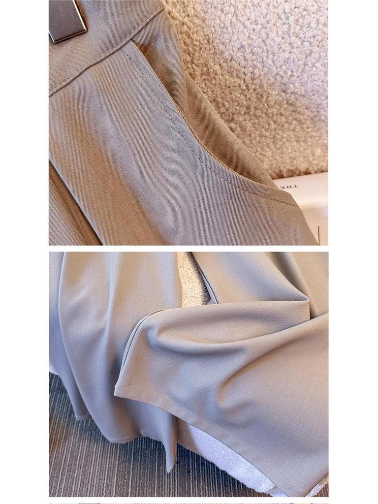 Plus Size Women's Hepburn Style Winter Quilted Suit: Thickened Jacket & Wide-Leg Pants (130-350 lbs)