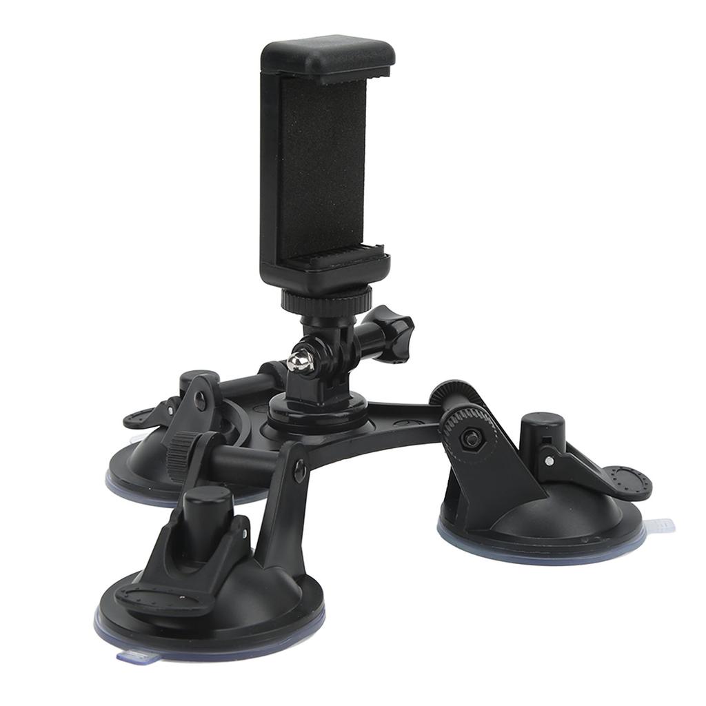 Tripod Suction Cup Holder Strong Adsorption Car Triple Suction Cup Mount for Action Cameras Mobile Phones