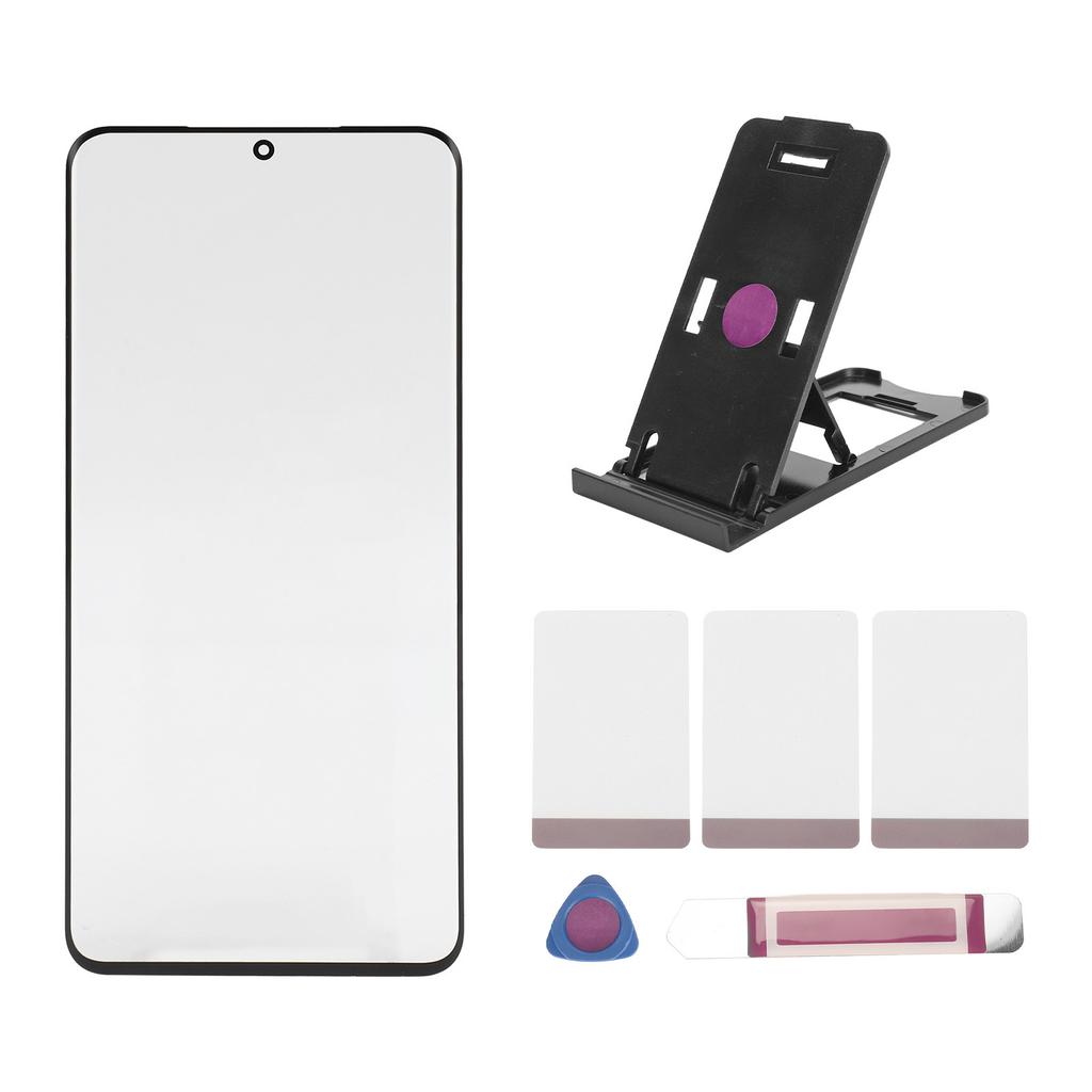 Front Outer Lens Glass Screen with Repairing Tools OCA Adhesive Front Screen Glass Outer Panel for Galaxy S21 Ultra 5G