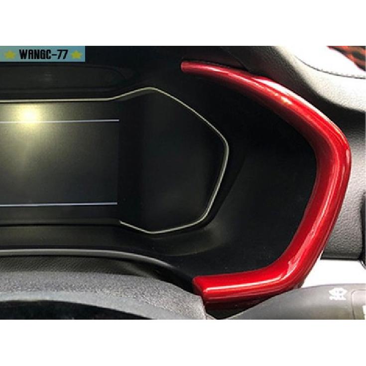 Gloss Red For Kia Forte K3 - Dashboard trument Frame Cover Trim 2pcs