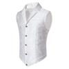 Men's Paisley Gothic Vest Victorian Steampunk Waistcoat with Notched Lapel for Tuxedo Formal Events Themed Weddings