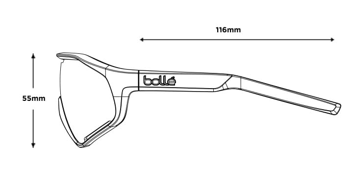 BOLLEY Cycling Sunglasses SHIFTER Volt High Construct Polarized Yellow BS010008 Lens + &