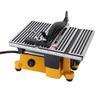 Mini Table Saw Portable Miter Table Saw Bench Electric Cutting Machine for DIY Handmade Woodworking Crafts Aluminum