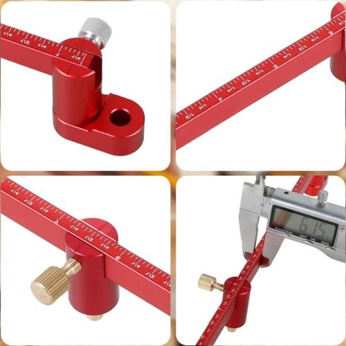 Woodworking Compass Scriber, 360 Degree Arc Marking Tool, High Precision, 30cm Woodworking Scribing Circle, Carpenter Marking Gauge, Adjustable Circle