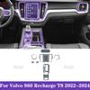 Für Volvo S60 Recharge T8 -2024 Auto Innenraum Mittelkonsole Schaltung transparentes TPU Lackschutzfolie Kratzschutz Aufkleber
